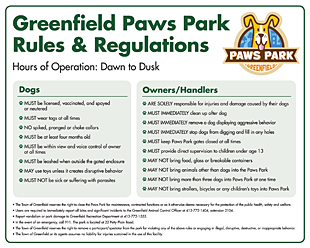 Paws Park Rules